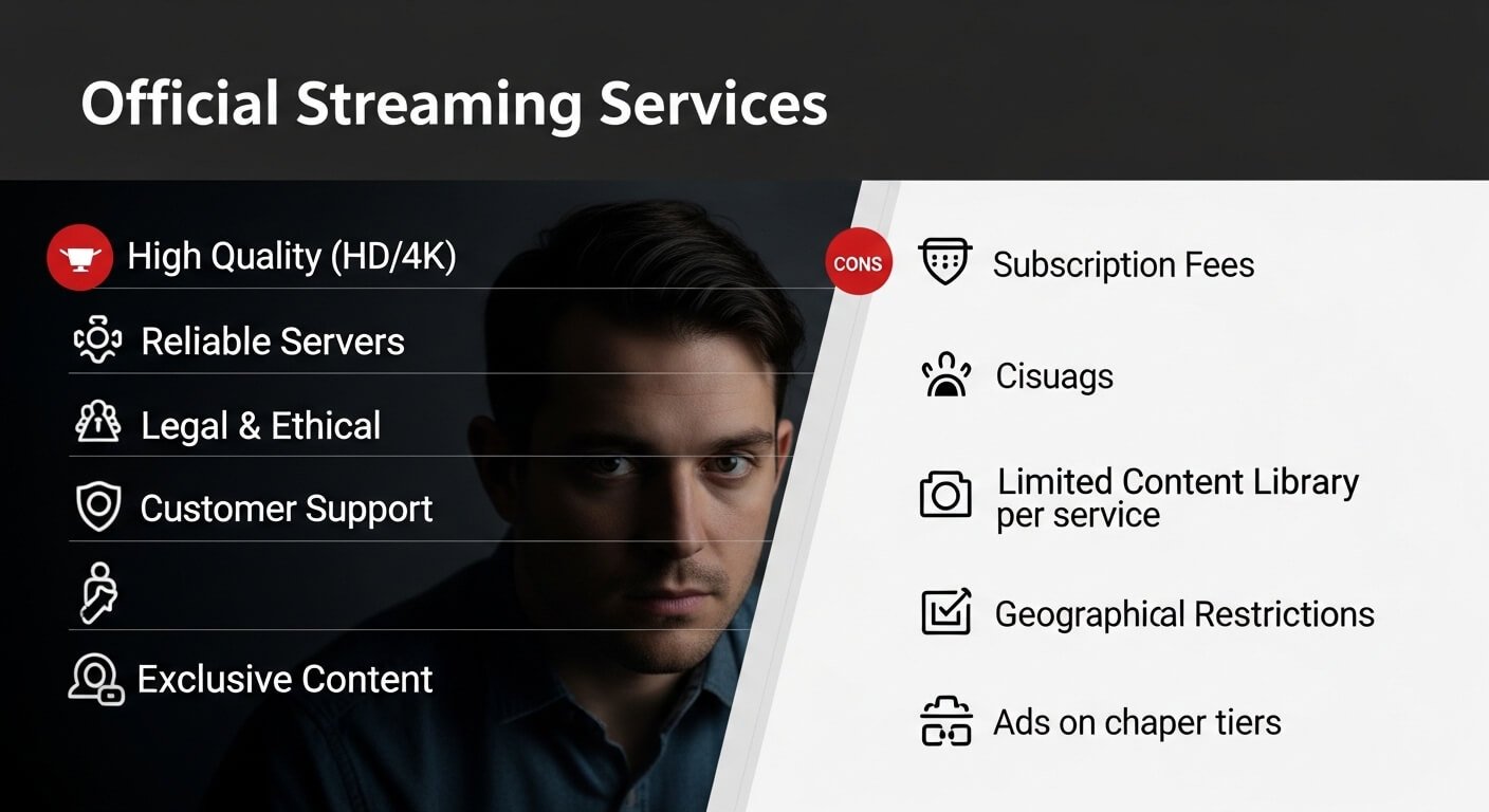 Comparison with Official Streaming Services