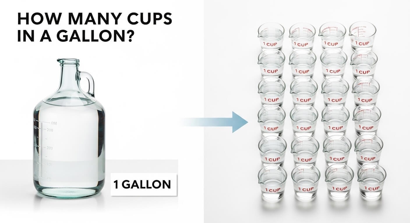 How Many Cups in a Gallon