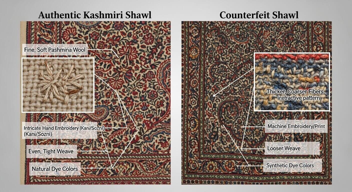 Original Kashmiri Shawl — How to Identify the Real Thing