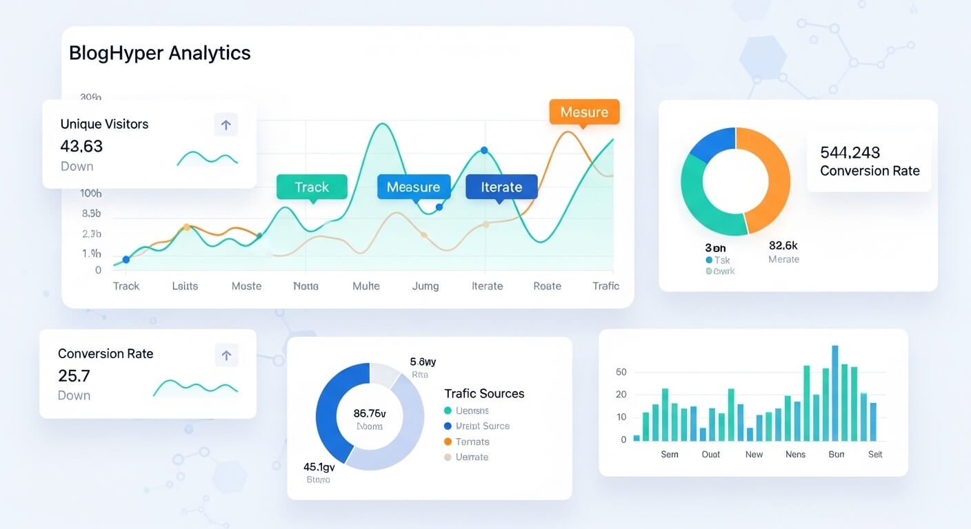 Track, Measure, and Iterate Using BlogHyper's Analytics