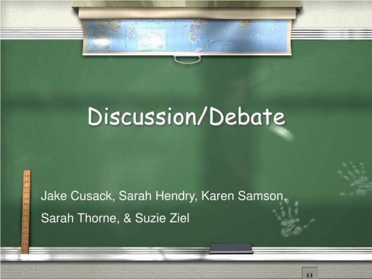 What Is a Discussion Debate?