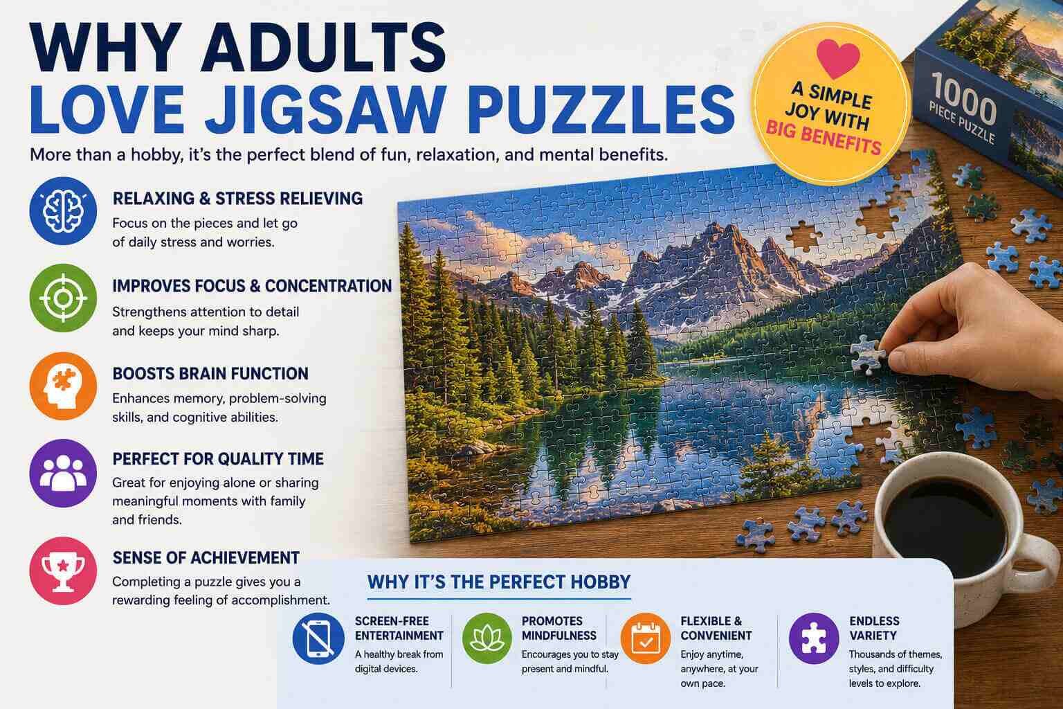 Why Adults Love Jigsaw Puzzles