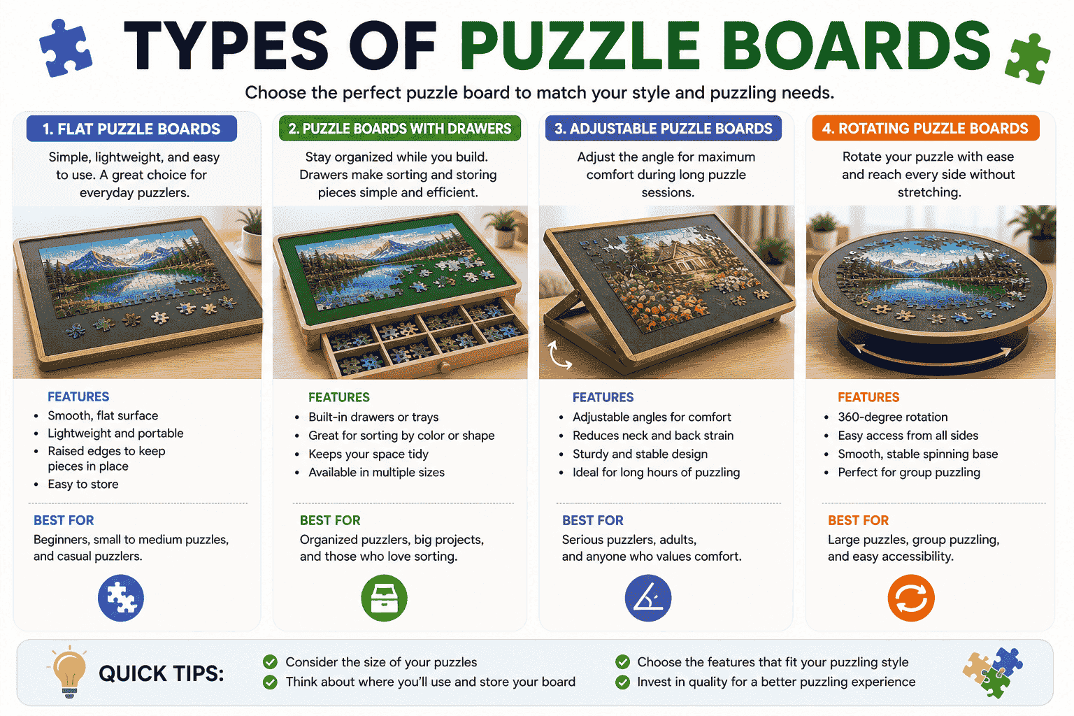 Types of Puzzle Boards