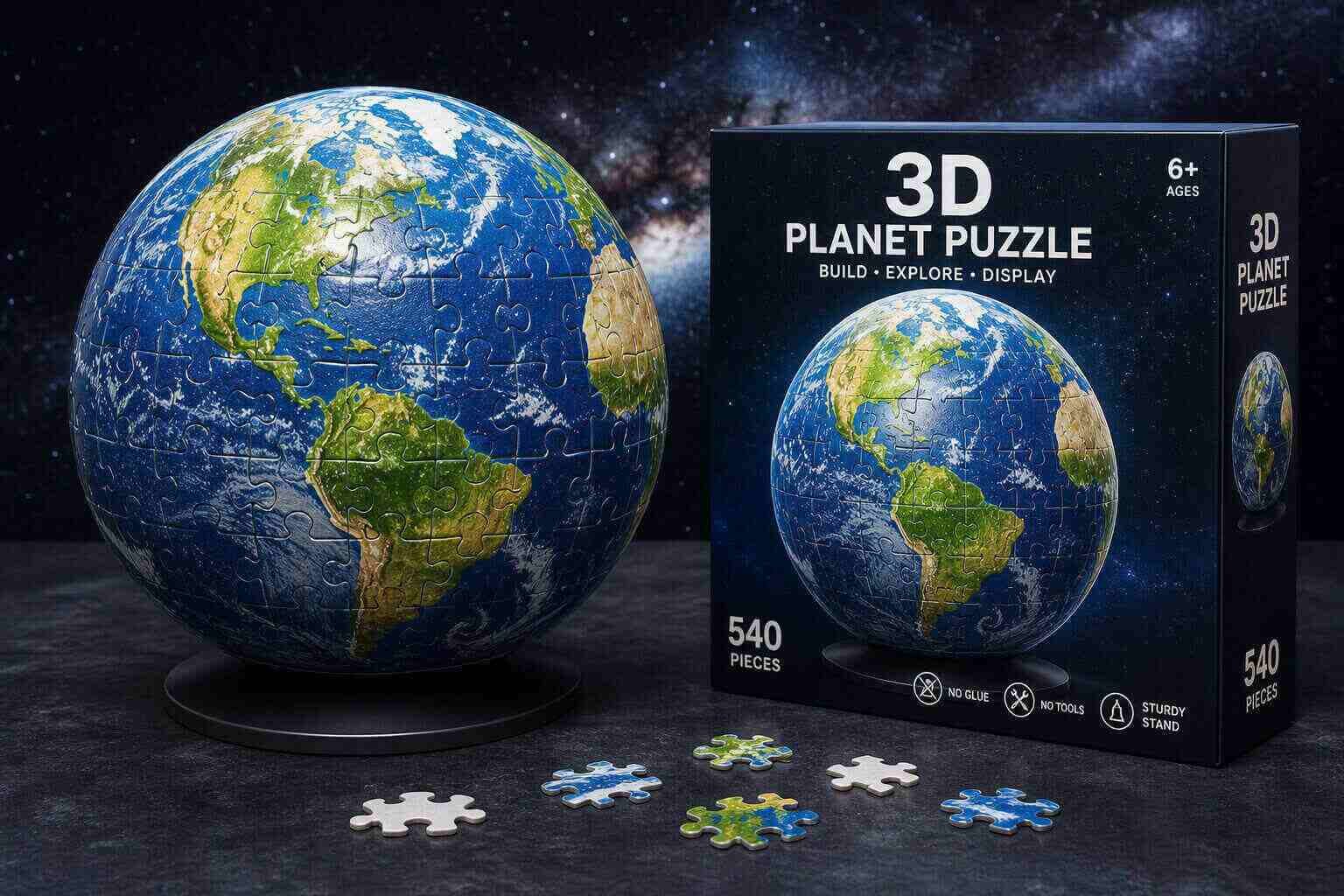 3D Planet Puzzle