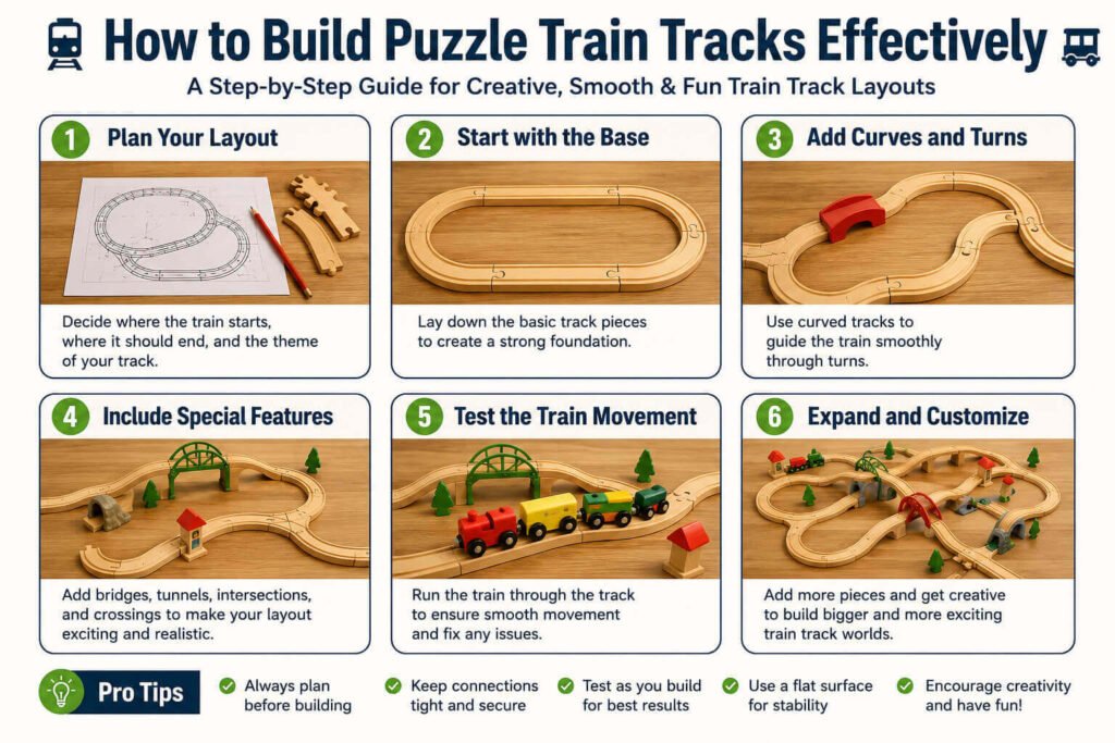 How to Build Puzzle Train Tracks Effectively
