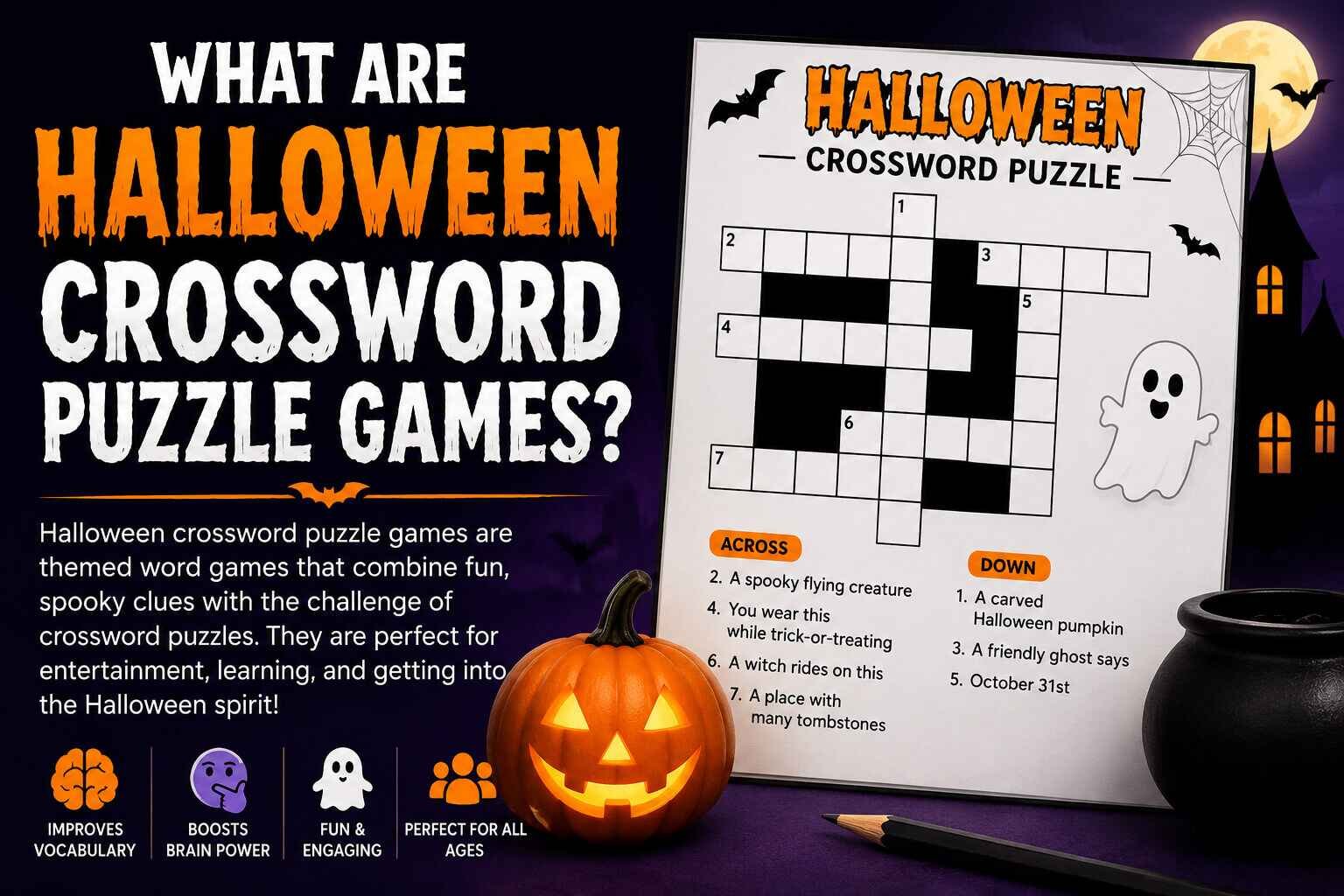 What Are Halloween Crossword Puzzle Games?