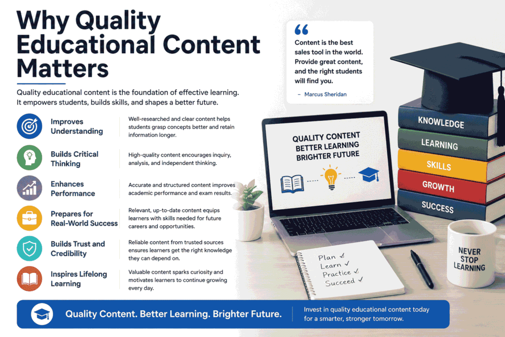 Why Quality Educational Content Matters