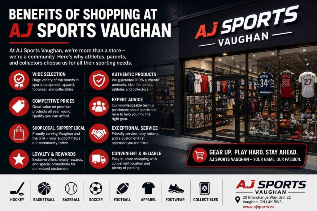 Benefits of Shopping at AJ Sports Vaughan