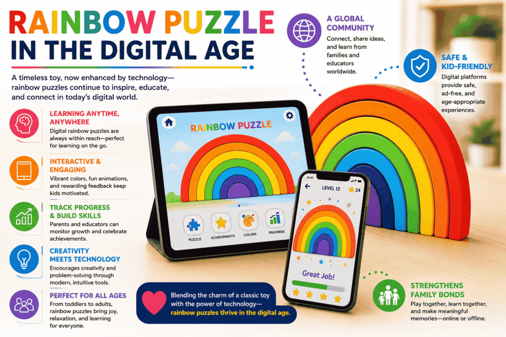 Rainbow Puzzle in the Digital Age