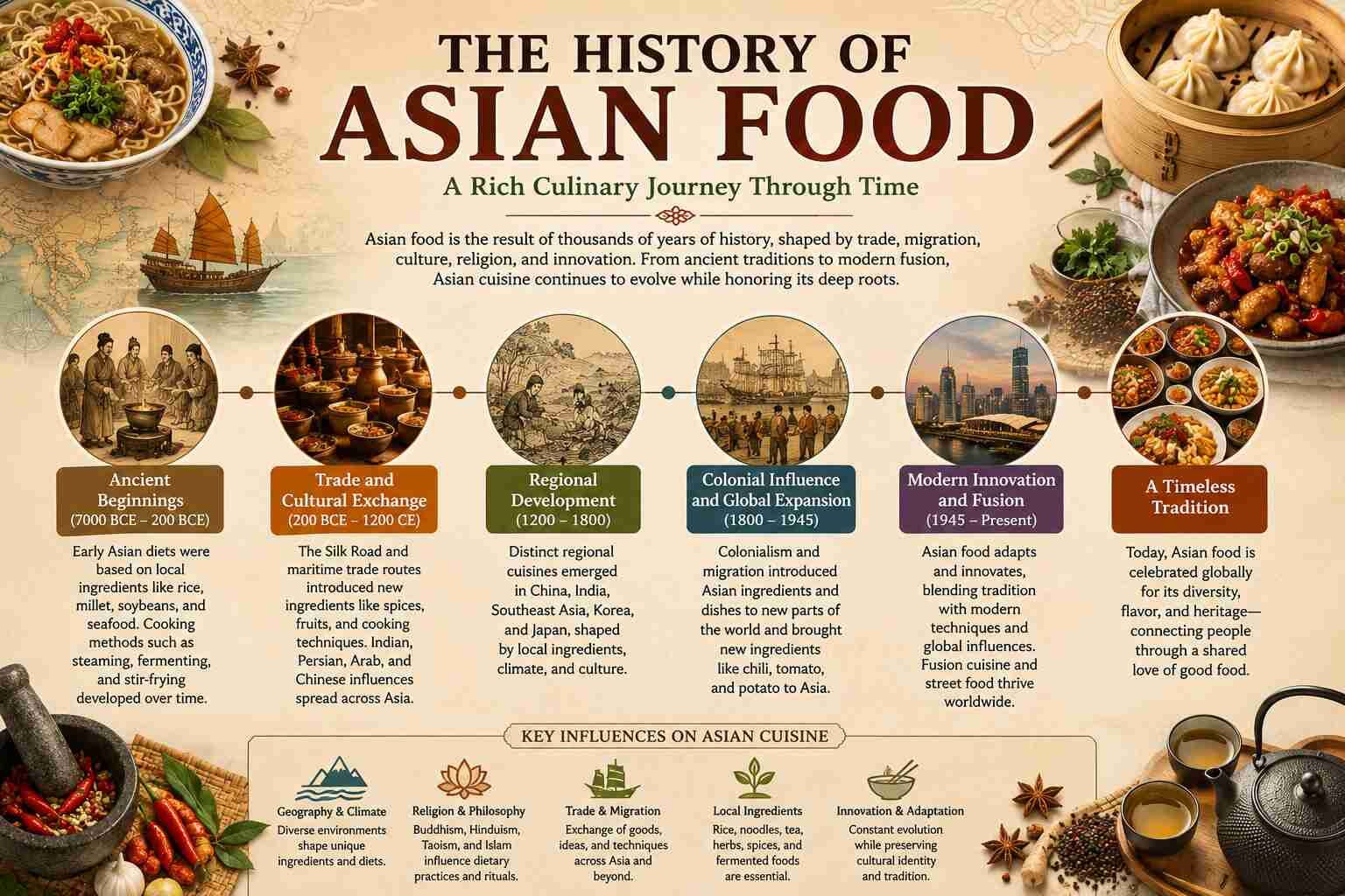 History of Asian Food