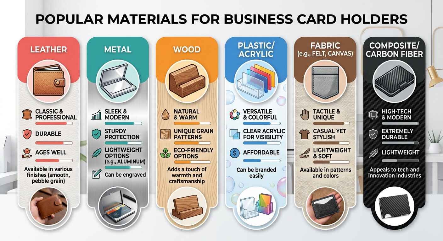 Popular Materials Used in Business Card Holders
