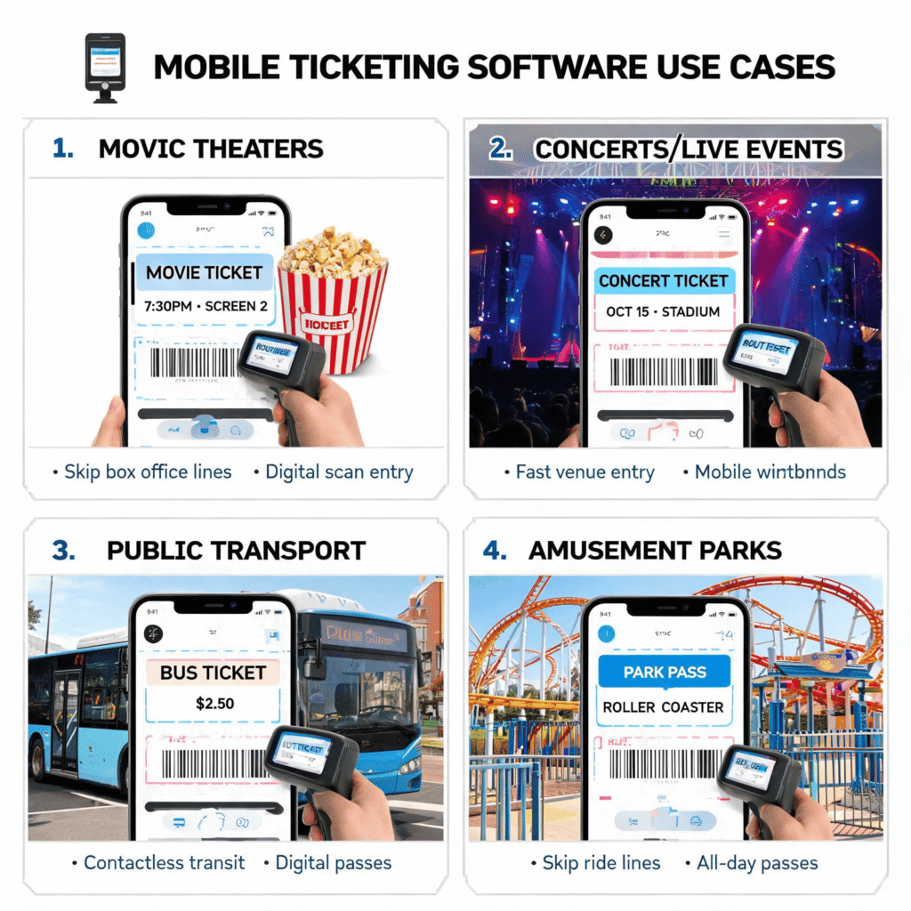 Use Cases of Mobile Ticketing Software
